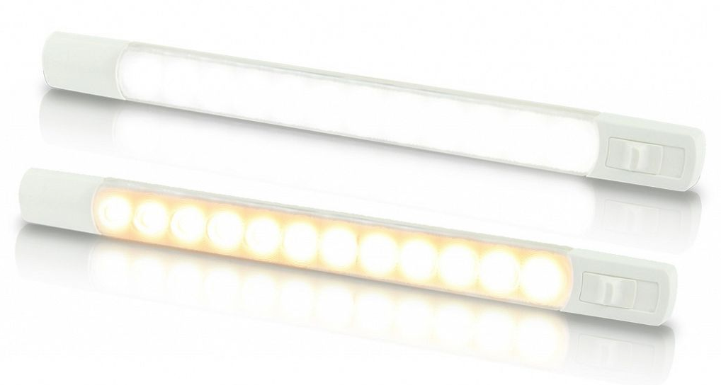 Hella Marine Surface Strip Light w/Switch - White/Blue LEDs - 12V main image 0