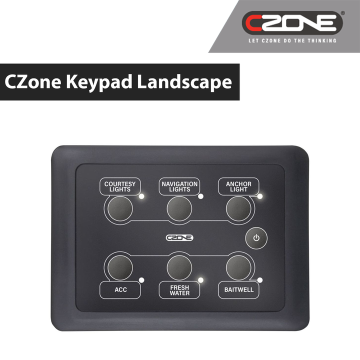 CZone 6 Way Waterproof Keypads